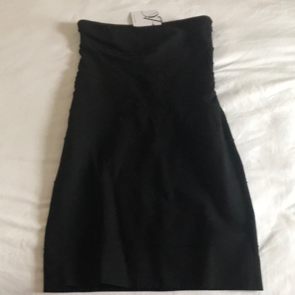 Diane Von Furstenberg Black Strapless Dress
